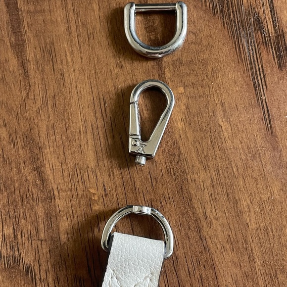 White Monogram Perforated Leather Shoulder Bag - Picture 14 of 14